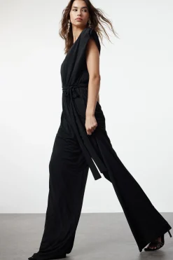 Trendyol Mono de punto negro Discount