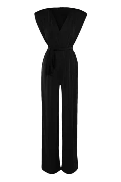 Trendyol Mono de punto negro Discount