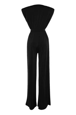 Trendyol Mono de punto negro Discount