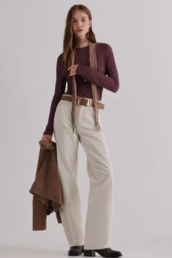 Hoss Intropia Nadine. Top estampado a rayas Lila New