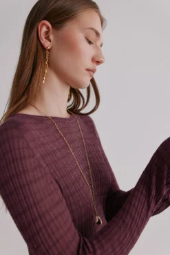 Hoss Intropia Nadine. Top estampado a rayas Lila New