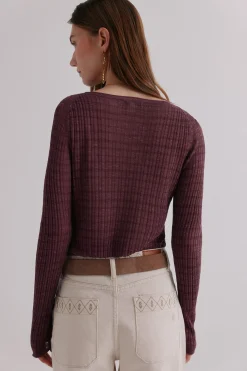 Hoss Intropia Nadine. Top estampado a rayas Lila New