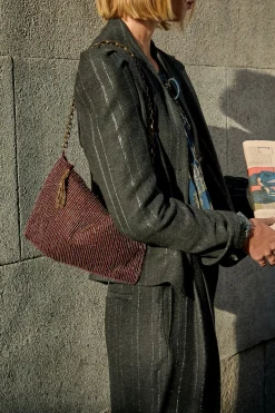 Hoss Intropia Nahia. Bolso de abalorios Granate Best