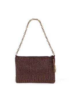 Hoss Intropia Nahia. Bolso de abalorios Granate Best