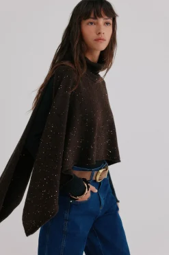 Hoss Intropia Nerea. Capa con lurex Marron Discount