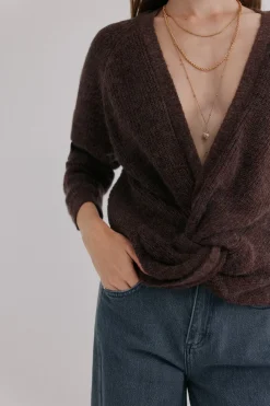 Hoss Intropia Nicoletta. Jersey nudo Marron Outlet