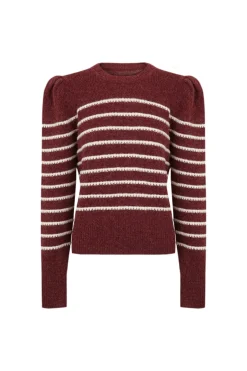 Hoss Intropia Ninnette. Jersey a rayas Granate Clearance