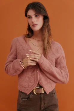 Hoss Intropia Nola. Chaqueta de tricot Rosa Online