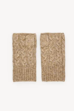 Hoss Intropia Nubia. Mitones punto Beige Hot