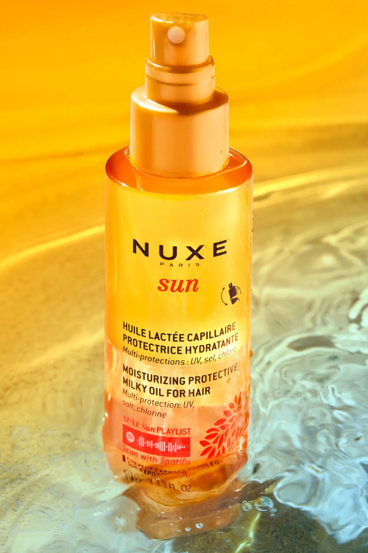 Nuxe Sun Aceite-Leche Capilar Naranja New