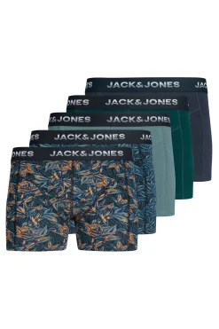 Jack & Jones Pack 5 Boxer azul New