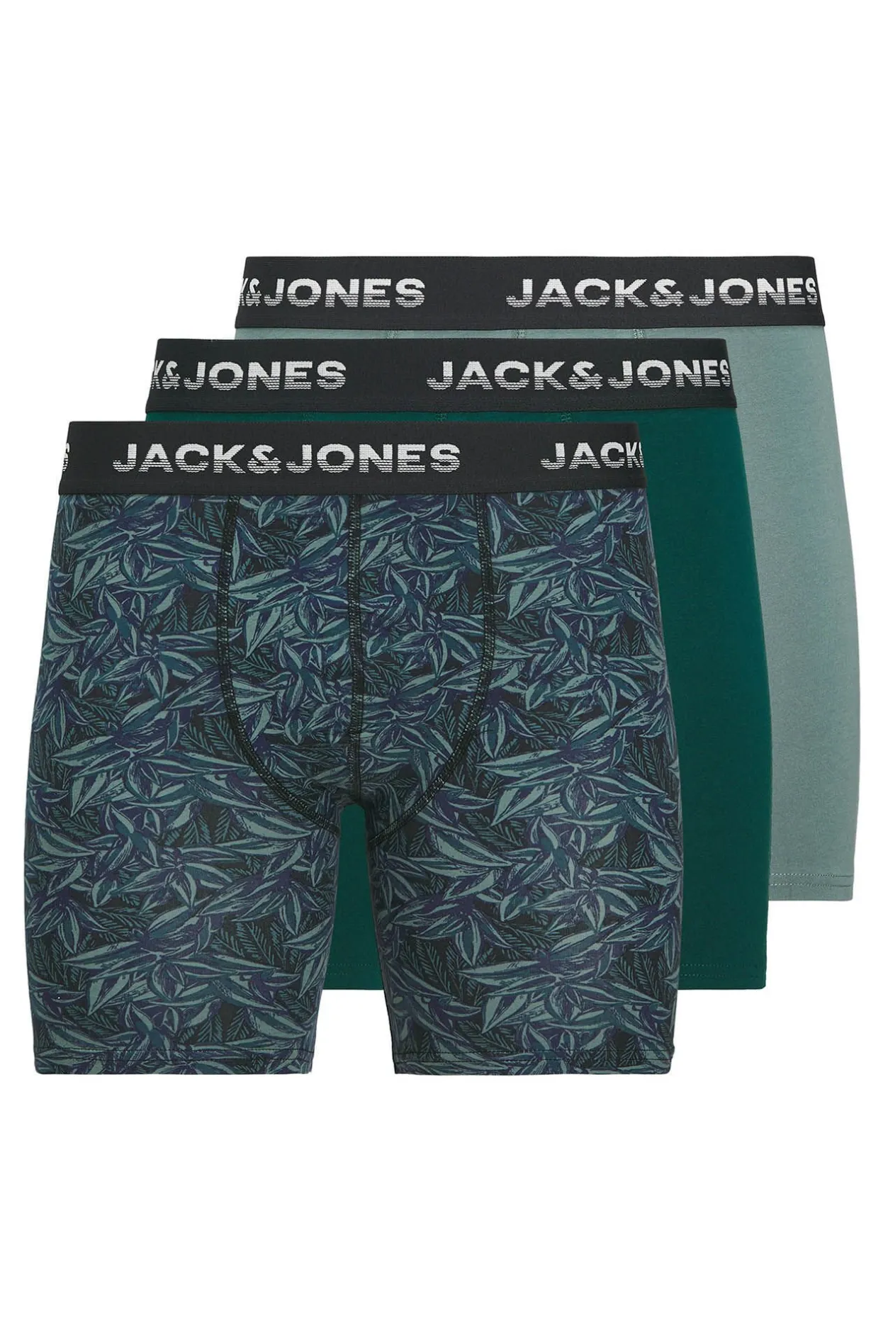Jack & Jones Pack 3 Boxer ciclista azul Discount