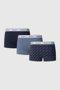 Pepe Jeans Pack 3 boxer de corte recto azul New