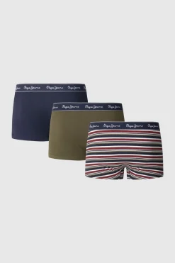 Pepe Jeans Pack 3 boxer logo azul New