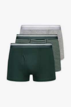 Cortefiel Pack 3 boxer punto Verde oscuro Clearance