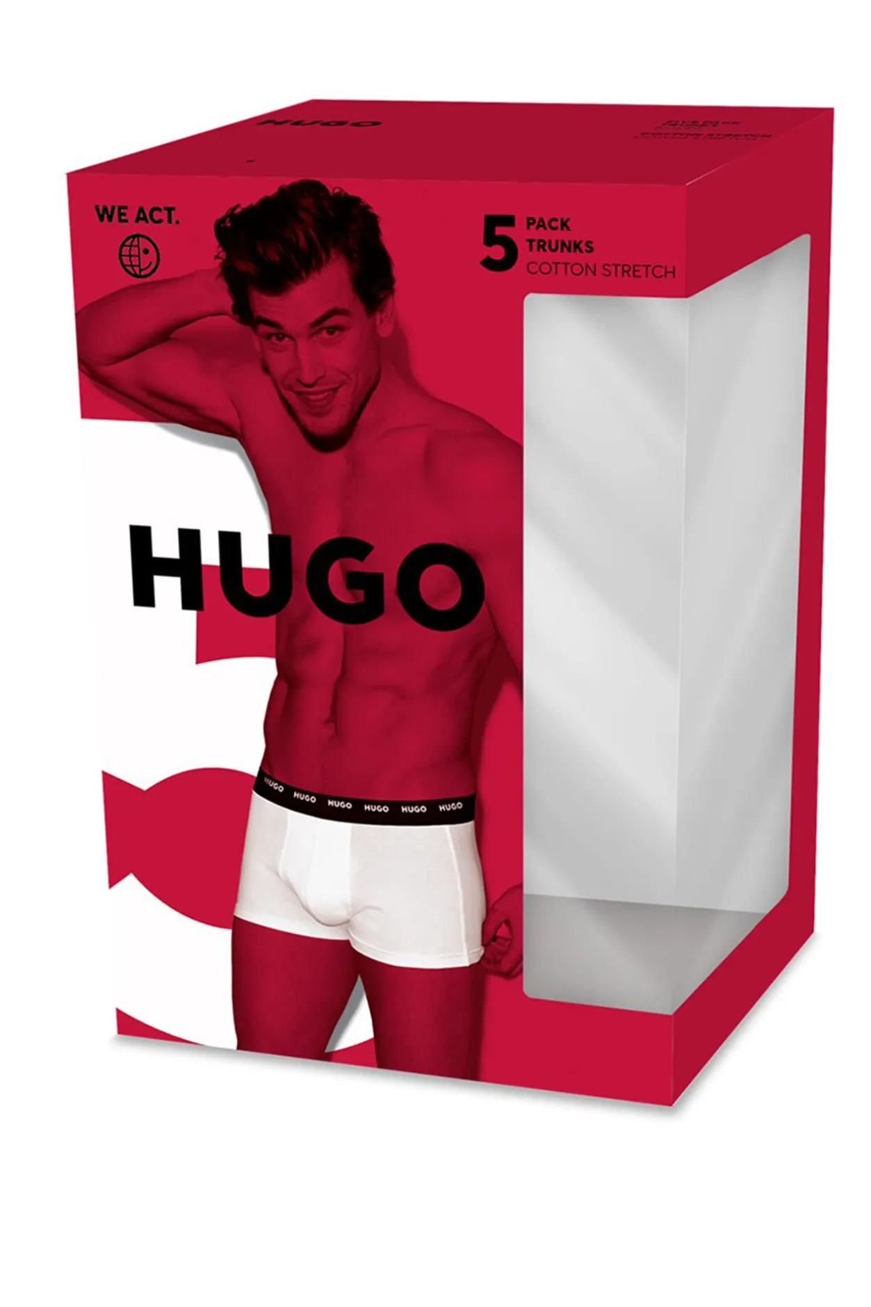 HUGO Pack 5 boxers Negro