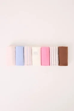 Women'secret Pack 7 bragas clásicas algodón multicolor glitter estampado