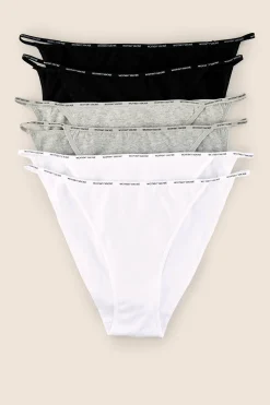 Women'secret Pack 6 bragas clásicas de tira algodón orgánico estampado Discount