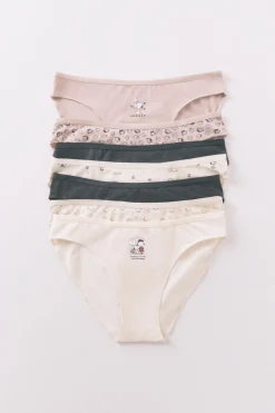 Women'secret Pack 7 bragas clásicas Snoopy multicolor estampado Online