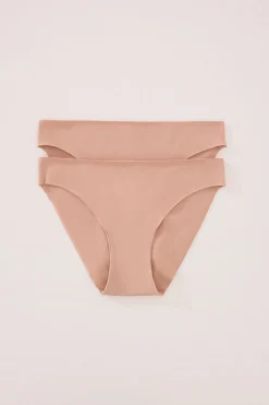 Women'secret Pack 2 braguitas clásicas algodón nude Online