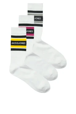 Jack & Jones Pack 3 calcetines blanco