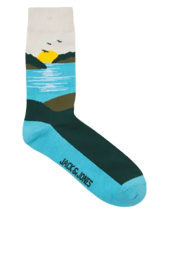 Jack & Jones Pack 3 calcetines marr&oacute;n