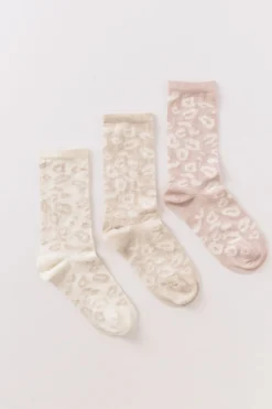 Women'secret Pack 3 calcetines largos leopard estampado Discount