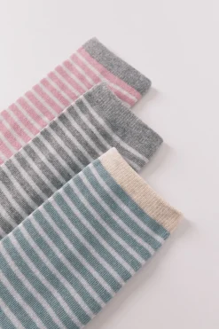 Women'secret Pack 3 calcetines largos rayas lurex estampado Sale