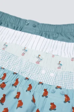 Springfield Pack 5 calzoncillos popelín estampados azul