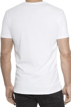 Bread & Boxers Pack 2 camisetas elásticas cuello caja algodón orgánico blancas blanco Hot