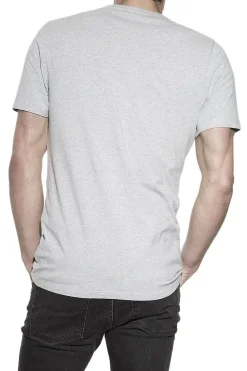 Bread & Boxers Pack 2 camisetas elásticas cuello caja algodón orgánico melange gris Discount