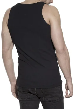 Bread & Boxers Pack 2 camisetas sin mangas de algodón orgánico negras negro Discount