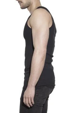 Bread & Boxers Pack 2 camisetas sin mangas de algodón orgánico negras negro Discount