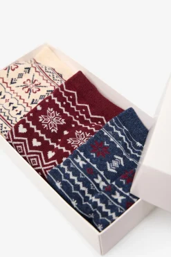 Cortefiel Pack calcetines navidad Multicolor New