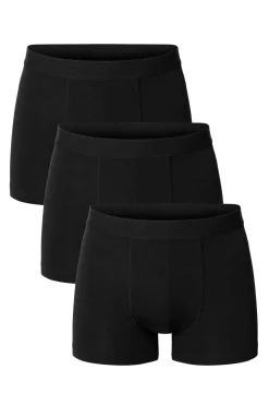 Bread & Boxers Pack de 3 bóxers algodón orgánico s negro