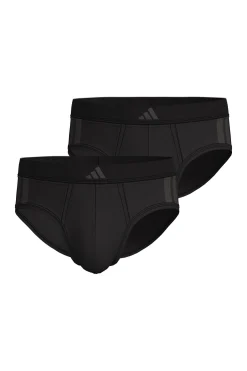 Adidas Pack de 2 calzoncillos elásticos Active Flex Cotton 3 Stripes negro Online