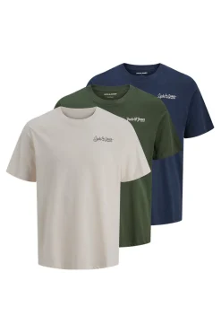 Jack & Jones Pack de 3 camisetas verde Best