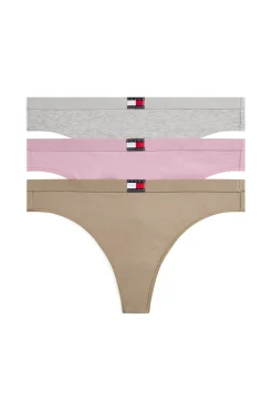 Tommy Jeans Pack de 3 tangas elásticas estampado Online