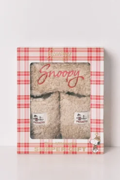 Women'secret Pack regalo zapatillas y antifaz borreguito Snoopy marfil Discount