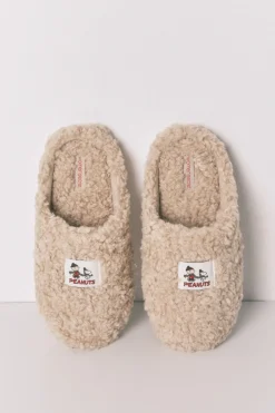 Women'secret Pack regalo zapatillas y antifaz borreguito Snoopy marfil Discount