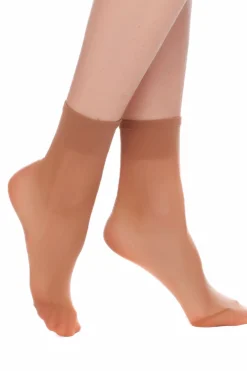 Ivette Bridal Pack2 Tobilleros ancho maxi 20dn marr&oacute;n Discount