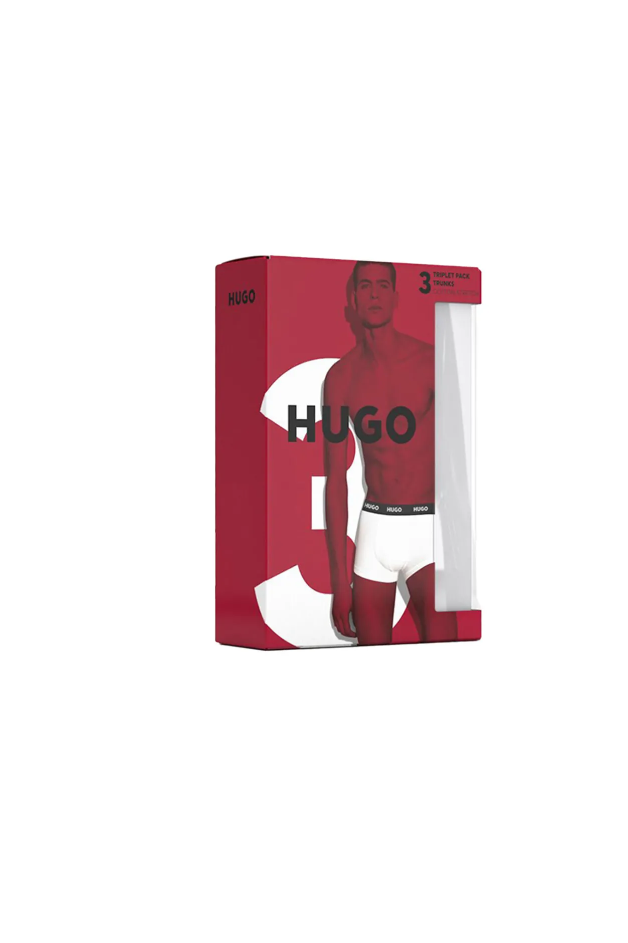 HUGO Pack tres boxers Negro