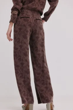 Hoss Intropia Palma. Pantalones jacquard Marron