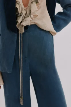 Hoss Intropia Palmira. Pantalones fluidos Azul marino