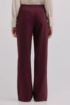 Hoss Intropia Pam. Pantalones con doble abotonadura Granate Outlet