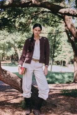 Hoss Intropia Pamela. Pantalón wide leg Marfil Hot