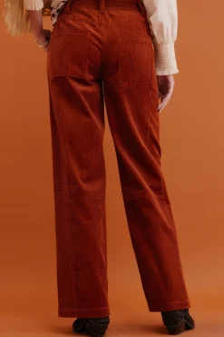 Hoss Intropia Pamela. Pantalón wide leg Vino Sale