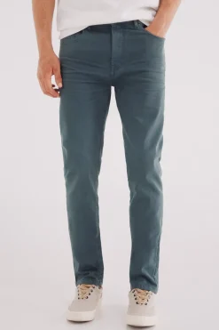 Springfield Pantalón 5 bolsillos color slim fit azul Hot