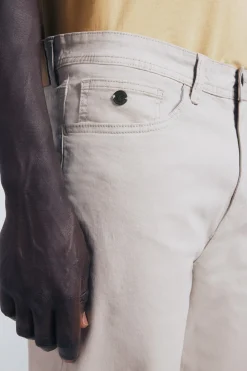 Springfield Pantalón 5 bolsillos color slim fit nude Sale