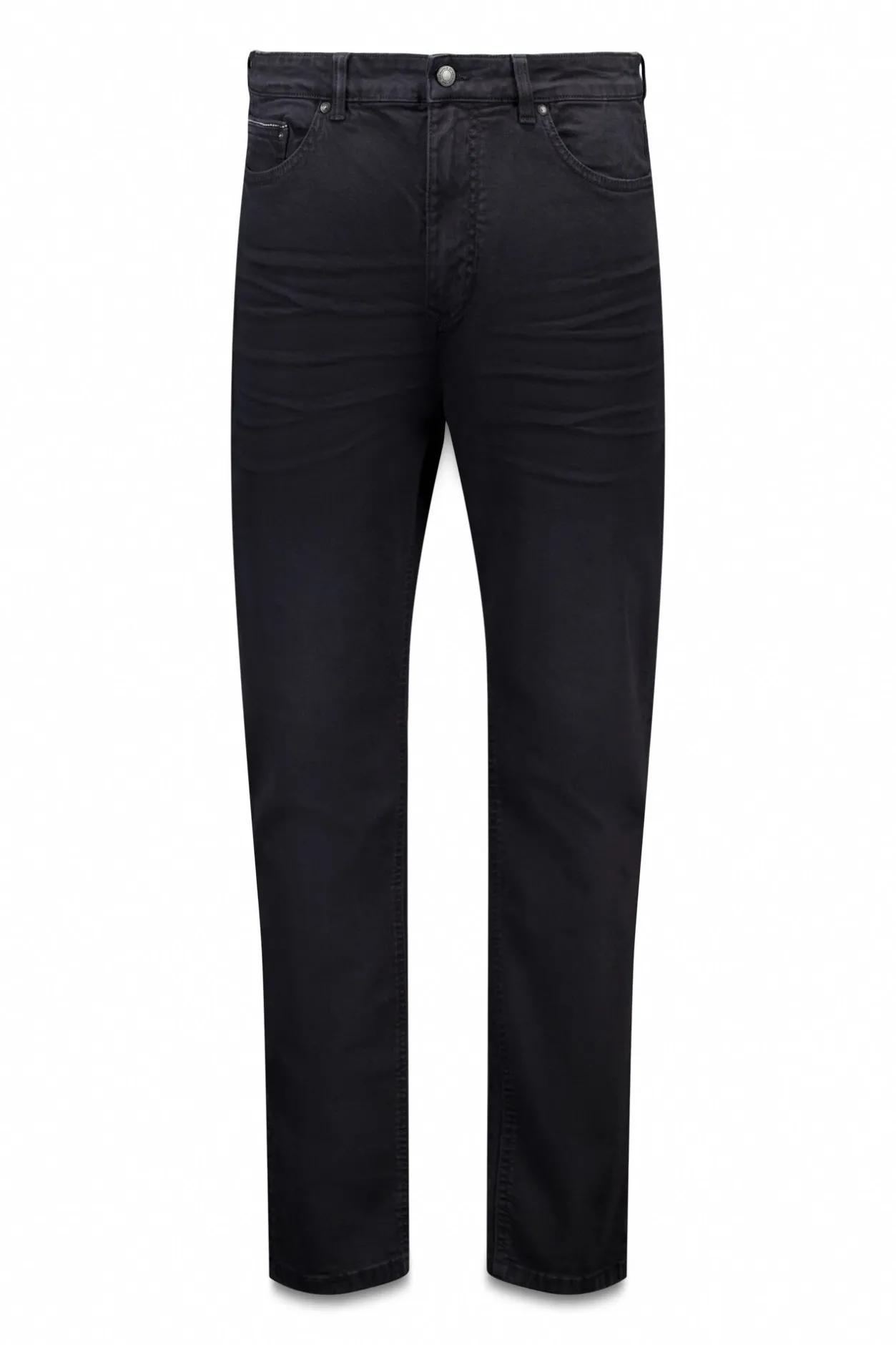 Springfield Pantalón 5 bolsillos color slim fit negro